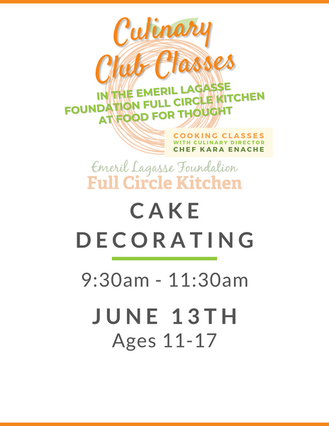 Culinary Club Classes | Cake Decorating