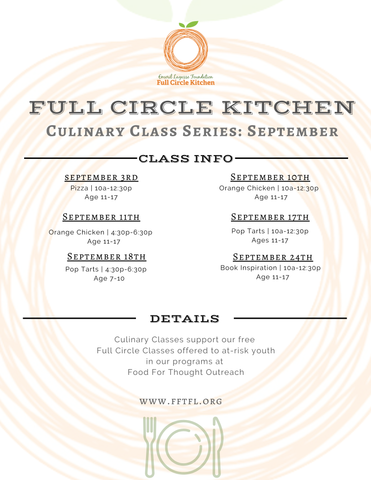 September Culinary Classes