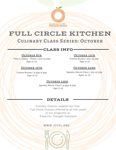 October Culinary Classes